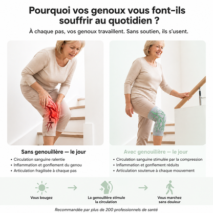 BAMOVE® – Genouillère en Bambou Antidouleur | Maintien & Confort Quotidien